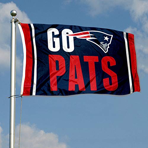 WinCraft New England Patriots Go Pats Flag - 757 Sports Collectibles