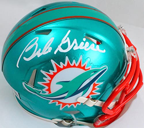 Bob Griese Autographed Miami Dolphins Flash Speed Mini Helmet-Beckett W Hologram White - 757 Sports Collectibles