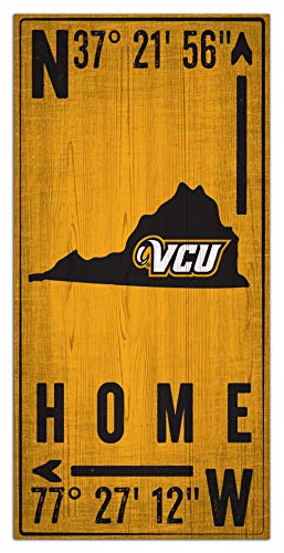 Fan Creations NCAA Virginia Commonwealth Rams Unisex VCU Coordinate Sign, Team Color, 6 x 12 - 757 Sports Collectibles