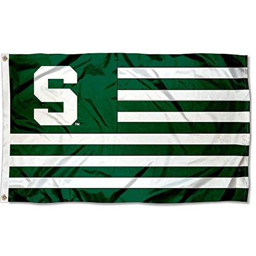College Flags & Banners Co. Michigan State Spartans Stars and Stripes Nation Flag - 757 Sports Collectibles