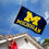 College Flags & Banners Co. Michigan Wolverines Double Sided Flag - 757 Sports Collectibles