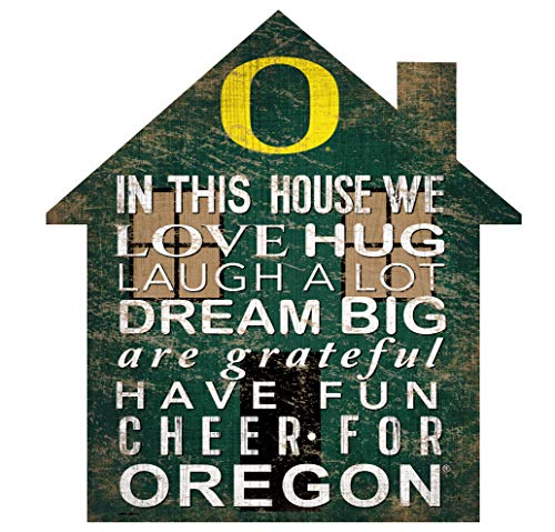 Fan Creations NCAA Oregon Ducks Unisex University of Oregon House Sign, Team Color, 12 inch - 757 Sports Collectibles