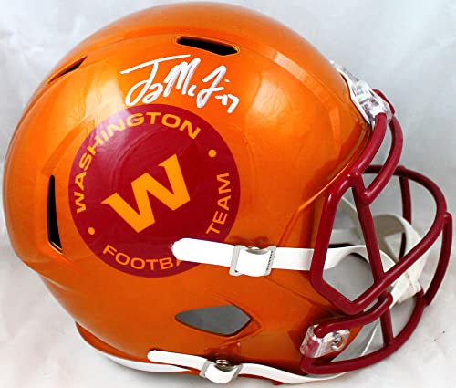 Terry McLaurin Autographed Washington Football Team F/S Flash Speed Helmet-Beckett W Hologram White - 757 Sports Collectibles