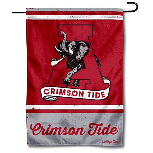 WinCraft Alabama Crimson Tide Vintage Retro Throwback Garden Flag - 757 Sports Collectibles
