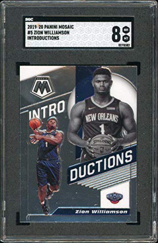 Pelicans Zion Williamson 2019 Panini Mosaic #5 Rookie Introductions Card 8 SGC - 757 Sports Collectibles