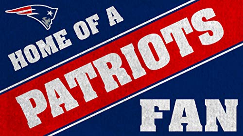 New England Patriots, Officially Licensed Door Mat 28 x 16 Inches Indoor Outdoor Sports Fan Rug - 757 Sports Collectibles