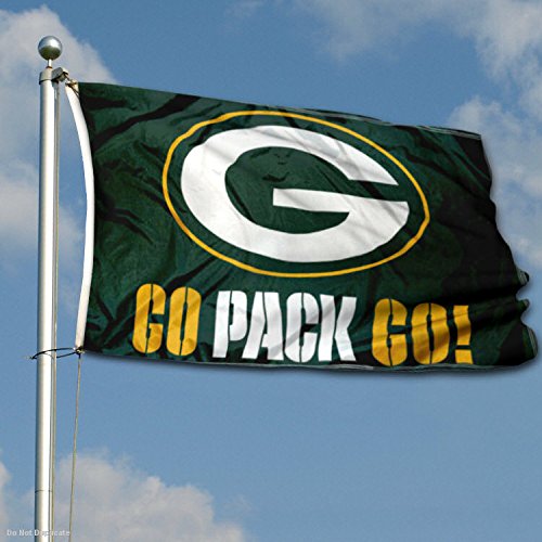 WinCraft Green Bay Packers Double Sided Go Pack Go Flag - 757 Sports Collectibles