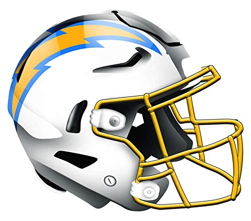 Fan Creations NFL San Diego Chargers Unisex Los Angeles Chargers Authentic Helmet, Team Color, 12 inch - 757 Sports Collectibles