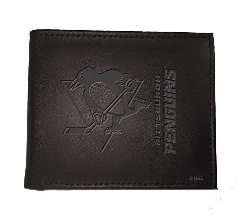 Team Sports America Leather Pittsburgh Penguins Bi-fold Wallet - 757 Sports Collectibles
