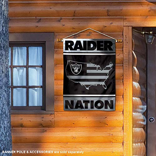WinCraft Las Vegas Raiders Raider Nation Double Sided Banner Flag - 757 Sports Collectibles