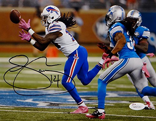 Sammy Watkins Autographed Buffalo Bills 8x10 Catch Against Lions Photo- JSA W Auth