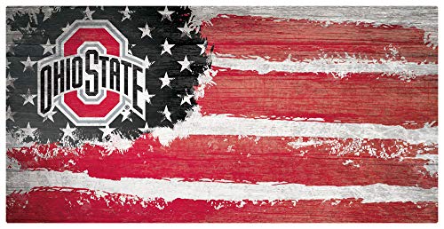Fan Creations NCAA Ohio State Buckeyes Unisex Ohio State University Flag Sign, Team Color, 6 x 12 - 757 Sports Collectibles
