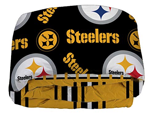 The Northwest Company Officially Licensed NFL Pittsburgh Steelers Twin Bed in a Bag Set, 64" x 86" , Yellow - 757 Sports Collectibles
