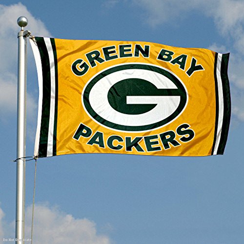 WinCraft Green Bay Packers Gold Flag Large 3x5 Banner - 757 Sports Collectibles