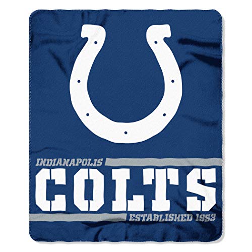 Northwest NFL Indianapolis Colts 50x60 Fleece Split Wide DesignBlanket, Team Colors, One Size (1NFL031040008RET) - 757 Sports Collectibles
