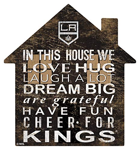 Fan Creations NHL Los Angeles Kings Unisex Kings House Sign, Team Color, 12 inch - 757 Sports Collectibles