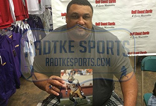 Willie Roaf Autographed/Signed New Orleans Saints 8x10 NFL Photo with "HOF 2012" Inscription - Blue Ink - 757 Sports Collectibles