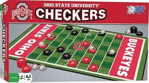 MasterPieces NCAA Ohio State Buckeyes Checkers Board Game , 13" x 21" - 757 Sports Collectibles