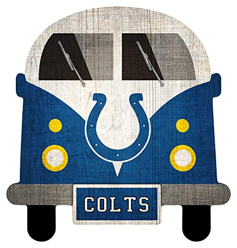 Fan Creations NFL Indianapolis Colts Unisex Indianapolis Colts Team Bus Sign, Team Color, 12 inch - 757 Sports Collectibles