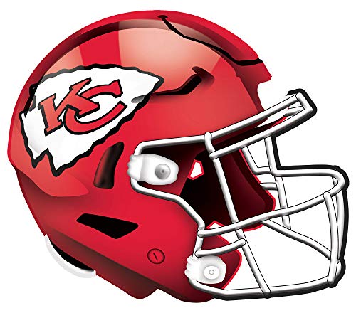 Fan Creations NFL Kansas City Chiefs Unisex Kansas City Chiefs Authentic Helmet, Team Color, 12 inch - 757 Sports Collectibles