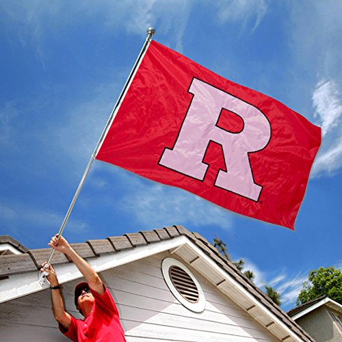 College Flags & Banners Co. Rutgers Scarlet Knights Embroidered and Stitched Nylon Flag - 757 Sports Collectibles
