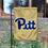 College Flags & Banners Co. Pitt Panthers Script Logo Garden Flag - 757 Sports Collectibles