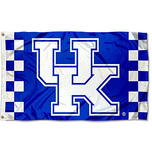 College Flags & Banners Co. Kentucky Wildcats Checkered Board Flag - 757 Sports Collectibles