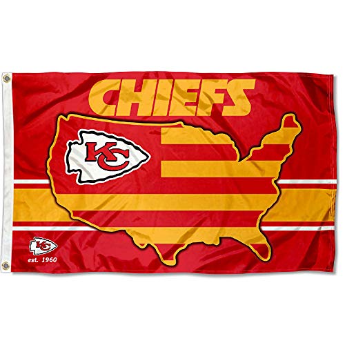 WinCraft Kansas City Chiefs Nation USA American Country 3x5 Flag - 757 Sports Collectibles