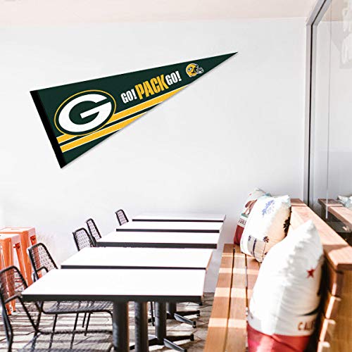 WinCraft Green Bay Packers Go Pack Go Pennant Banner Flag - 757 Sports Collectibles
