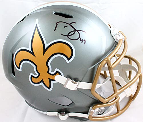 Darren Sproles Autographed New Orleans Saints F/S Flash Speed Helmet-Beckett W Hologram Black - 757 Sports Collectibles