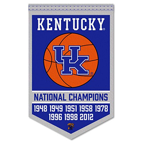 Kentucky Wildcats 8 Time Basketball National Champions Banner - 757 Sports Collectibles