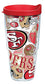 Tervis Made in USA Double Walled NFL San Francisco 49ers Insulated Tumbler Cup Keeps Drinks Cold & Hot, 24oz, All Over - 757 Sports Collectibles