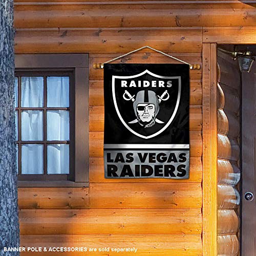WinCraft Las Vegas Raiders Double Sided House Banner Flag - 757 Sports Collectibles