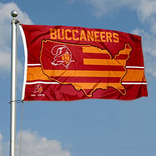 WinCraft Tampa Bay Buccaneers Nation USA American Country 3x5 Flag - 757 Sports Collectibles