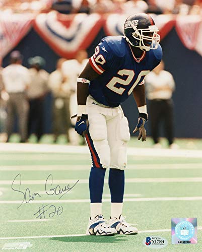 Sam Garnes Autographed New York Giants 8x10 Photo - BAS COA - 757 Sports Collectibles