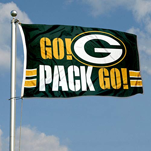 WinCraft Green Bay Packers Go Pack Go 3x5 Flag - 757 Sports Collectibles