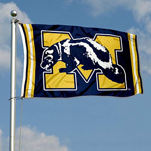 College Flags & Banners Co. Michigan Wolverines Vintage Retro Throwback 3x5 Banner Flag - 757 Sports Collectibles