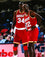 Drexler/Olajuwon Houston Rockets Autographed 16x20 Red JSY Photo- JSA W Silver - 757 Sports Collectibles