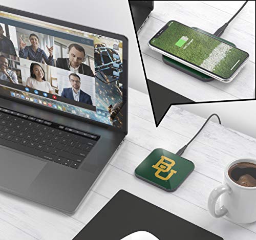 NCAA Baylor Bears Wireless Charging Pad, White - 757 Sports Collectibles