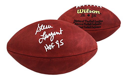 Steve Largent Autographed/Signed Seattle Seahawks Wilson Authentic NFL Football With "HOF 95" Inscription - 757 Sports Collectibles