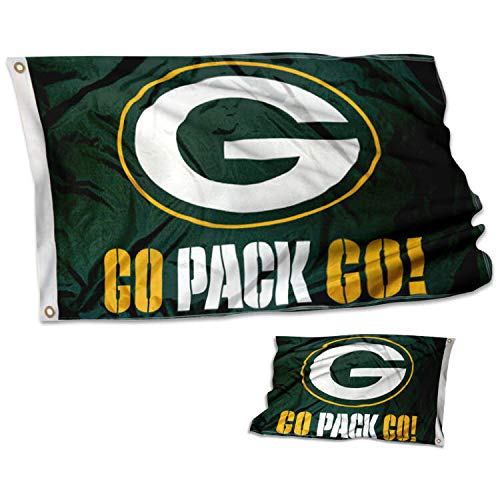 WinCraft Green Bay Packers Double Sided Go Pack Go Flag - 757 Sports Collectibles