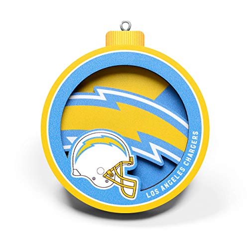 YouTheFan NFL Los Angeles Chargers 3D Logo Series Ornament - 757 Sports Collectibles