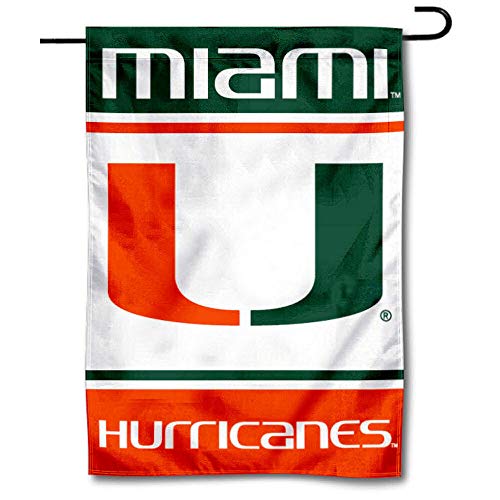 College Flags & Banners Co. Miami Hurricanes Garden Flag - 757 Sports Collectibles
