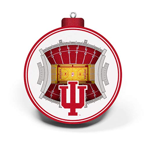 YouTheFan NCAA Indiana Hoosiers 3D StadiumView Ornament - Assembly Hall - 757 Sports Collectibles