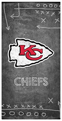 Fan Creations NFL Kansas City Chiefs Unisex Kansas City Chiefs Chalk Playbook Sign, Team Color, 6 x 12 - 757 Sports Collectibles