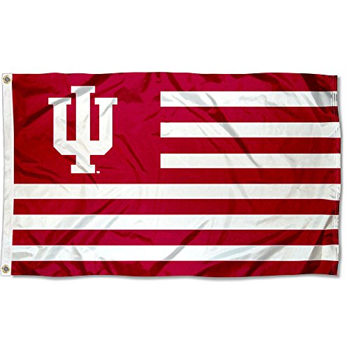 College Flags & Banners Co. Indiana Hoosiers Stars and Stripes Nation Flag - 757 Sports Collectibles