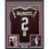 Framed Autographed/Signed Johnny Manziel 33x42 Texas A&M Aggies Maroon College Football Jersey JSA COA