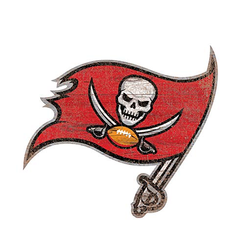 Fan Creations NFL Tampa Bay Buccaneers Unisex Tampa Bay Buccaneers Team Logo 8in Cutout, Team Color, 8 inch - 757 Sports Collectibles