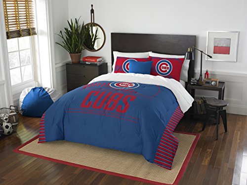 NORTHWEST MLB Chicago Cubs Comforter and Sham Set, Full/Queen, Grand Slam - 757 Sports Collectibles