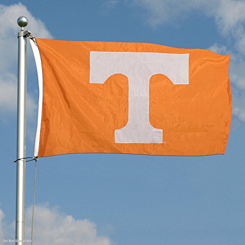 College Flags & Banners Co. Tennessee Volunteers Embroidered and Stitched Nylon Flag - 757 Sports Collectibles